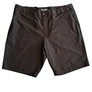 Hang Ten Men's Sz 38 Black Hybrid Walk Shorts Quick Dry Flat Front Golf Outdoor
